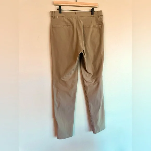 Lululemon Commission Pant Slim 32x30 Warpstreme Tofino Sand Khaki ABC - Picture 11 of 13